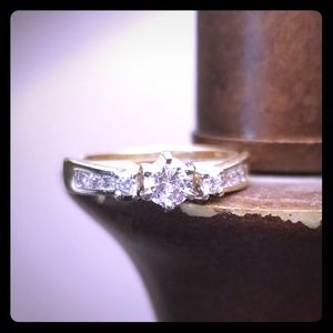 1/4 carat solitaire & wrap